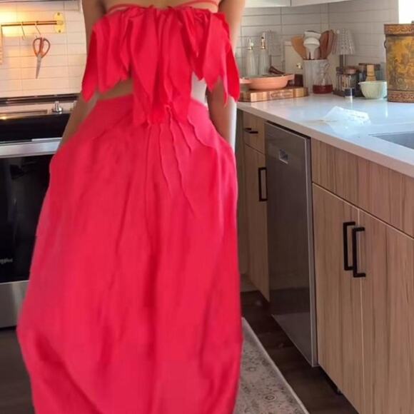 Red cult gaia dress - Picture 3 of 4